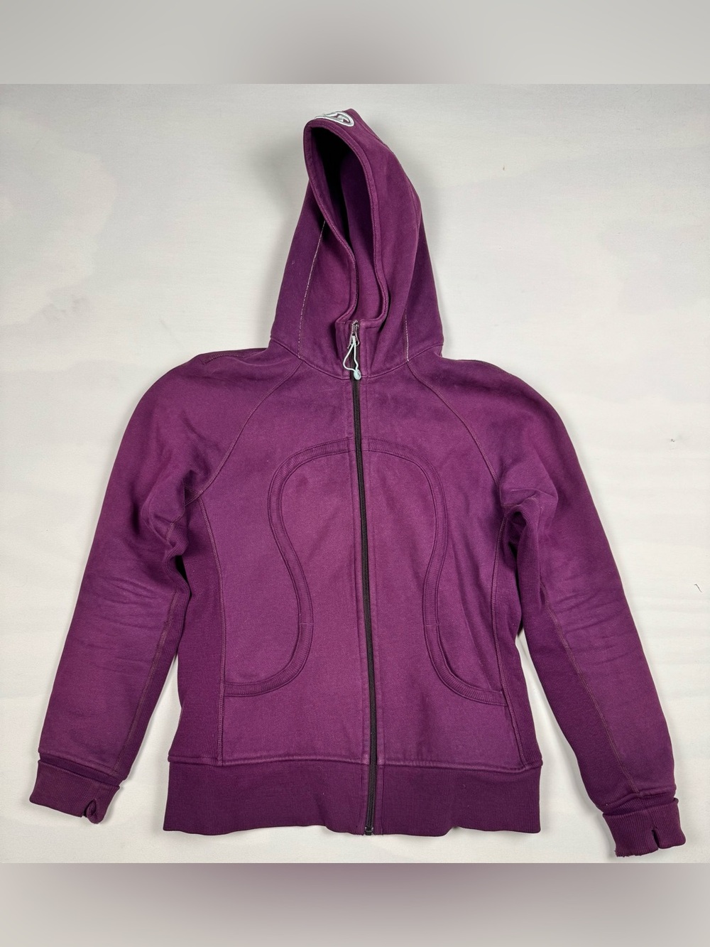 Lululemon Scuba Hoodie Full Zip Heavyweight Thumbholes Purple Women’s 12